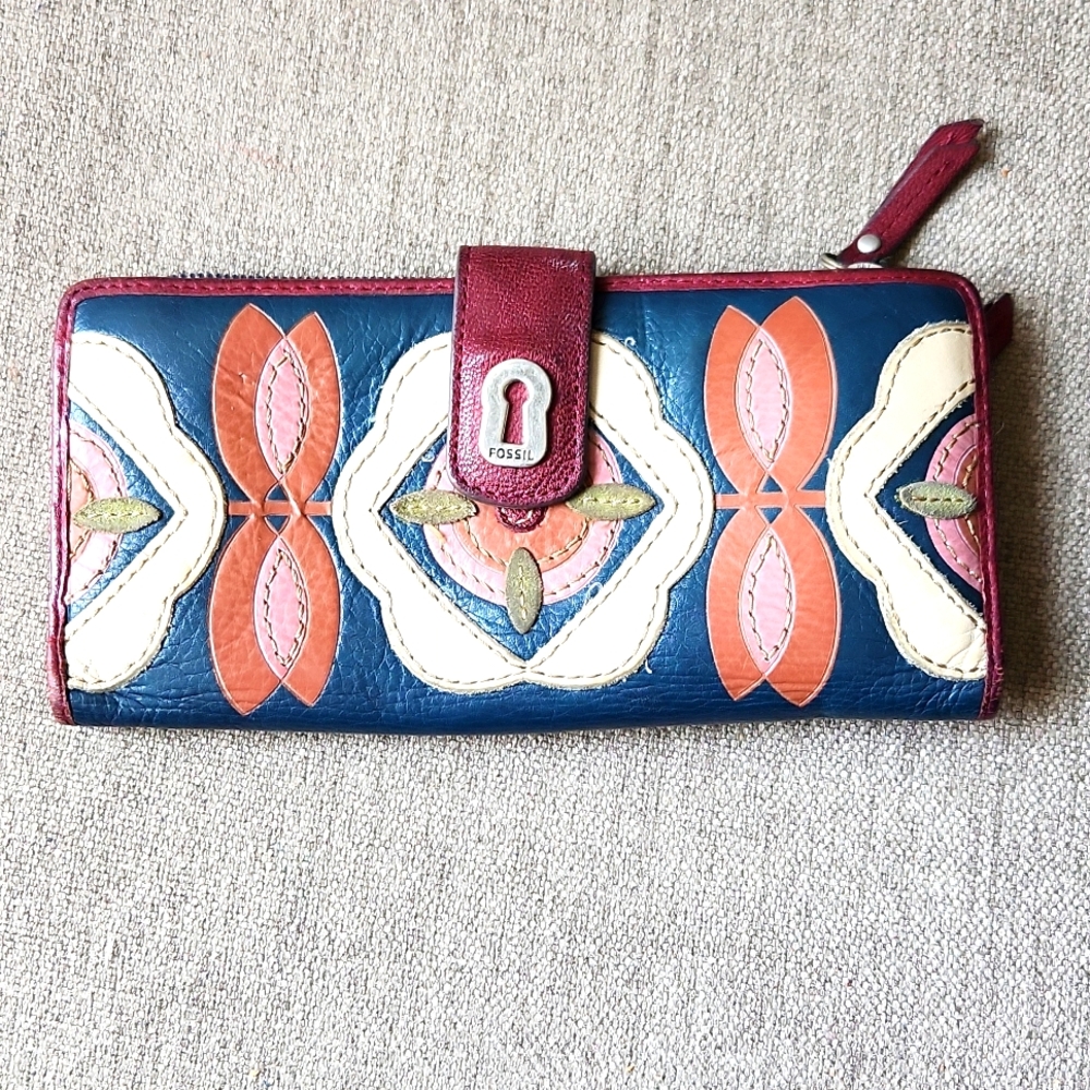 Floral Fossil Bifold Wallet